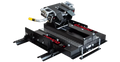 Black Steel Demco 21K 5th Wheel Hitch with Rails - Three Quarter View | United RV Parts