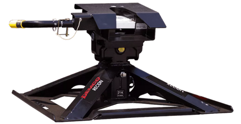 Black Demco 21K Recon Gooseneck Ball Mount Hitch - Profile View | United RV Parts