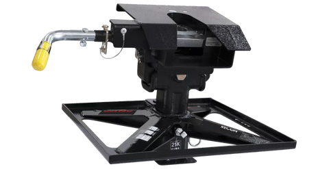 Black Demco 21K Recon Double Pivot Hitch - Side Angle View | United RV Parts
