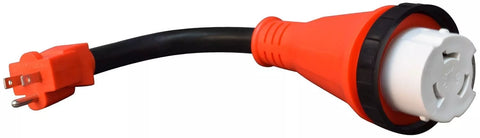 Valterra | RV Power Cord Adapter 15A Male to 50A Female Detach Adapter | A10-1550D | 12"
