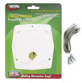White ABS Valterra Cable Hatch A10-2143VP with Screws and Seal - Retail Packaging | United RV Parts