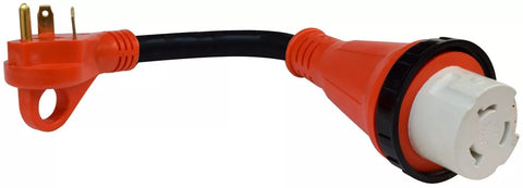 Valterra | RV Power Cord Adapter 30A Male to 50A Female Detach Adapter | A10-3050HD | 12"