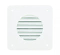 White Plastic Battery Box Vent Louver - Front View | United RV Parts