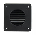 Black Plastic RV Battery Box Vent Louver - Front View | United RV Parts