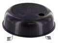 Black Plastic RV Plumbing Vent Cap with Metal Clips - Angled Top View | United RV Parts