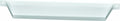 White Plastic RV Screen Door Handle - Side Profile | United RV Parts
