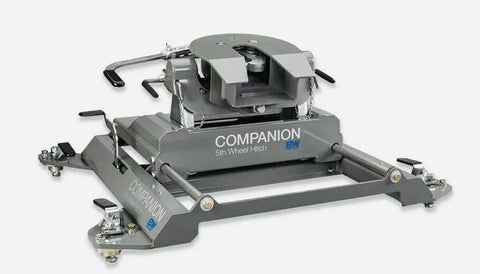 Gray B&W Companion Slider 5th Wheel Hitch - Side View | United RV Parts