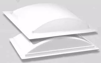 White Acrylic RV Skylight Complete Kit 14x22 - Exploded View | United RV Parts