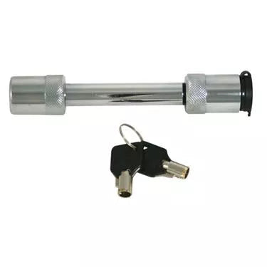 Chrome Fastway Locking Hitch Pin with Keys - Top View | United RV Parts