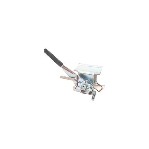 Silver Steel Demco Kar Kaddy Left Winch Assembly - Angled View | United RV Parts