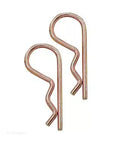 Gold Steel RV Hitch Pin Clips 5/8" 2-Pack - Front View | United RV Parts