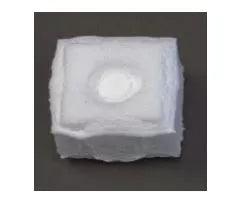White Foam Anti-Vibration Insert Square .85x.85 - Top View | United RV Parts