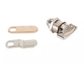 Chrome RV Baggage Door Lock with Keys Disassembled - Parts View | United RV Parts