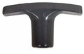 Black Plastic LaSalle Bristol 90CMA1 Sewer Waste Valve Handle - Front View | United RV Parts