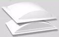 White Acrylic RV Skylight Complete Kit 14x14 - Separated Components View | United RV Parts