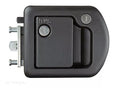 Black RV Designer TriMark T507 Deadbolt Lock - Front View | United RV Parts
