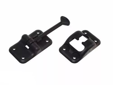 Black Plastic RV Entry Door Holder E232 3.5 Inch - Components View | United RV Parts