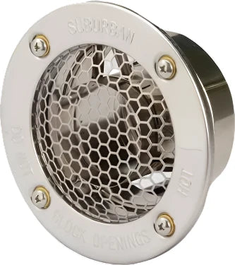 Stainless Steel Suburban Advantage Series Water Heater 1" Vent Cap 260616 261616 - Front View | United RV Parts