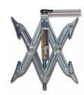 Silver Metal Tandem Axle T-Chocks with Handle - Top View | United RV Parts