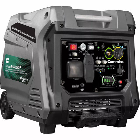Cummins Onan P4500iDF Dual Fuel Digital Inverter Generator A068H732 - Front View | United RV Parts