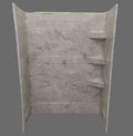 Specialty Recreation SW2436GT Brown Travertine RV Shower Wall 24x36x66 - Front View | United RV Parts