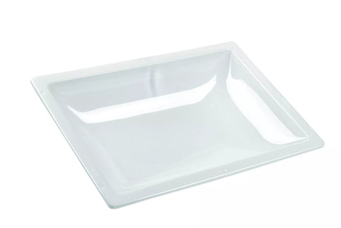 White Acrylic RV Skylight Inner Dome N2222 22x22 - Angled View | United RV Parts