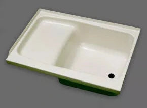 Specialty Recreation | Bath Step Tub Right Hand Drain | ST2436PR  | Parchment | 24" x 36", Bath Product, United RV Parts