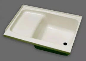 Specialty Recreation | Bath Step Tub Right Hand Drain | ST2440PR | Parchment | 24" x 40", Bath Product, United RV Parts