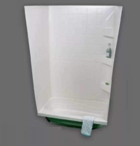 Specialty Recreation TW2440W White RV Tub Wall 24x40x59 - Front Angle View | United RV Parts