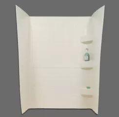 Parchment Specialty Recreation SW2436P Shower Wall with Built-in Shelves - Front View | United RV Parts