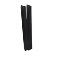 Black RV Slide Out Skis 028102D-AFT - Side View 2 Pack | United RV Parts