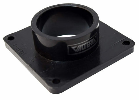 Valterra 1-1/2" Black ABS Spigot Flange T1006-1 - Angled Top View | United RV Parts