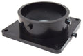 Black Valterra Flanged Valve Fitting T1009 3" Flange Bayonet End - Angle View | United RV Parts