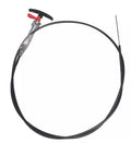 Black Valterra RV Sewer Waste Cable with Red Valve Handle TC96PB - Full Length View | United RV Parts