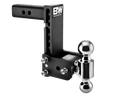 Black B&W TS10040B Dual Ball Hitch Mount - 3/4 View | United RV Parts
