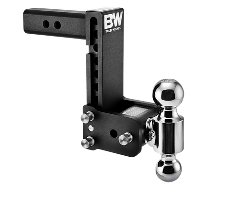 Black B&W TS10040B Dual Ball Hitch Mount - 3/4 View | United RV Parts