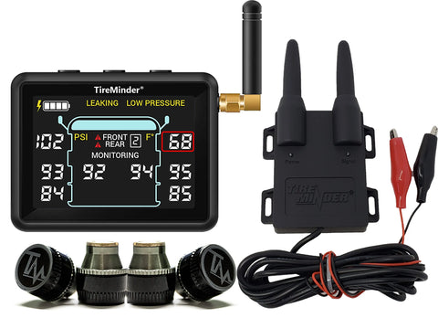 TireMinder i10 TPMS Complete System with Color Display and 4 Transmitters - Kit Overview | United RV Parts
