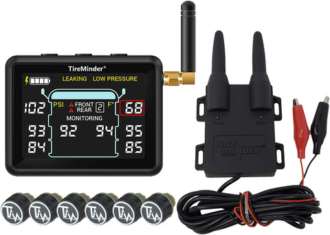 Black TireMinder i10 TPMS with 6 Transmitters and Rhino Booster - Complete Kit | United RV Parts