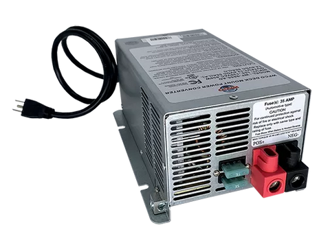 WFCO WF-9855-AD-CB 55 Amp Deck Mount Converter Charger - Side View | United RV Parts