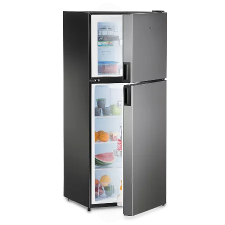 Dometic | RV Refrigerator | DMC4101 | 10 Cubic Feet | 12V DC - Open Doors View | United RV Parts