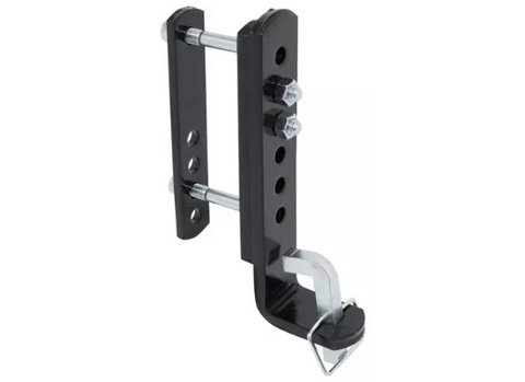 Black Steel Fastway Sway Control Bracket - Angled View | United RV Parts