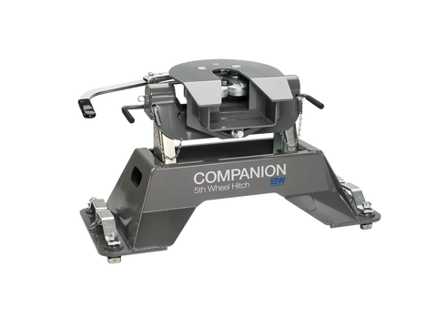Gray Metal B&W Companion RVK3300 5th Wheel Hitch - Side Angle | United RV Parts
