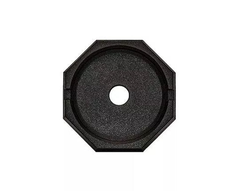 Black Rubber SnapPad HiWay 10 Jack Pad - Top View | United RV Parts