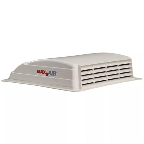 White MaxxAir Mini Vent 10.5 Inch Manual RV Vent - Side View | United RV Parts