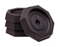 Black Rubber SnapPad Jack Foot Pads - 4-Pack Stack View | United RV Parts