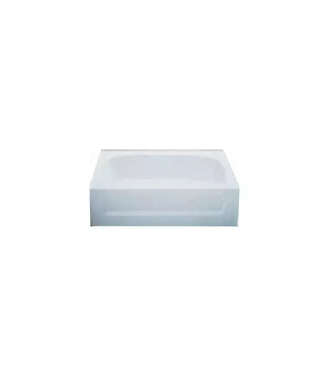 Specialty Recreation BT2754WR White RV Bath Tub Right Hand Drain 27x54 - Front Angle | United RV Parts