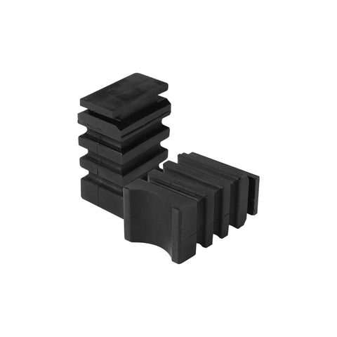 Black Rubber SumoSprings SSR-338-47 Rear Suspension Helper Spring Set - Front View | United RV Parts