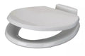 White RV Toilet Seat & Lid 385311646 - Side Profile View | United RV Parts
