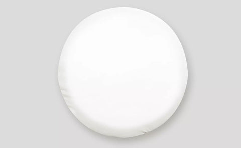 Polar White Vinyl RV Spare Tire Cover 31.25" - Front View | United RV Parts