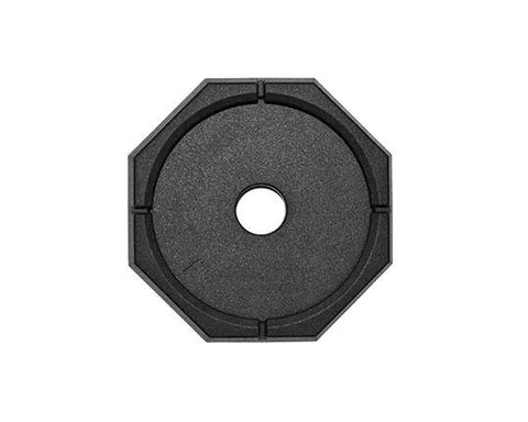 Black Polyethylene SnapPad XTRA XL 12" Round RV Jack Foot Pad - Top View | United RV Parts